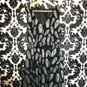 Coffin Print Dolly Dress